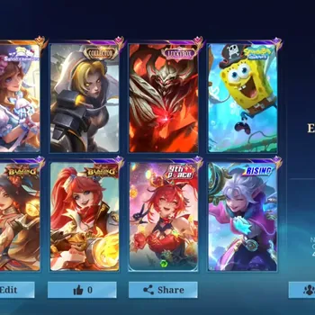 Mobile Legends: Bang Bang Accounts Collector Hero 111|Skin 155|Ex Glory 51|Recal Dashing Cat|Sanrio Floryn,LBox