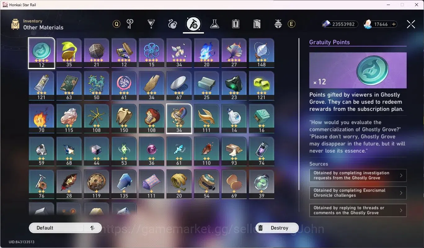 Honkai Star Rail Accounts ASIA | TL64 | Silver Wolf LV.999 | Evanescia L80 | image 13