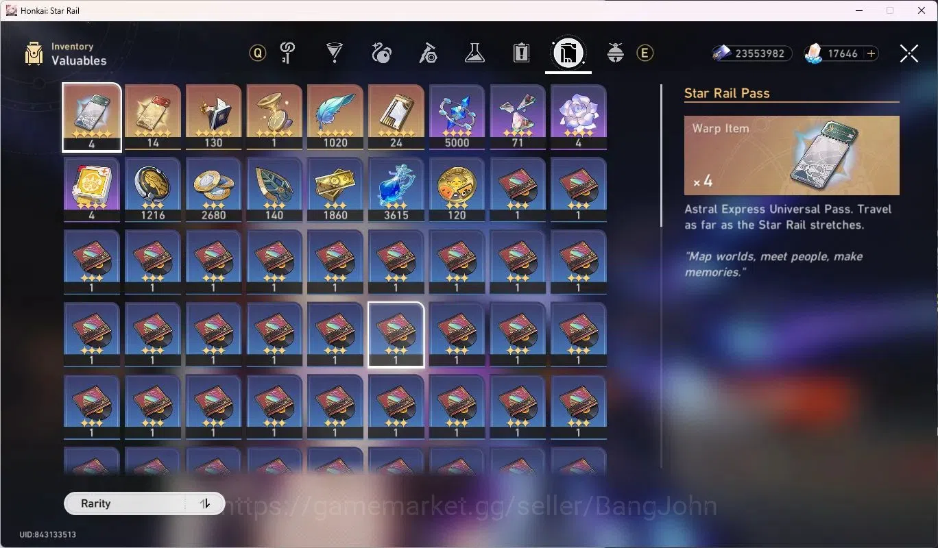 Honkai Star Rail Accounts ASIA | TL64 | Silver Wolf LV.999 | Evanescia L80 | image 16
