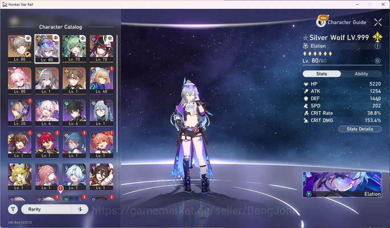 Honkai Star Rail Accounts ASIA | TL64 | Silver Wolf LV.999 | Evanescia L80 | image 3