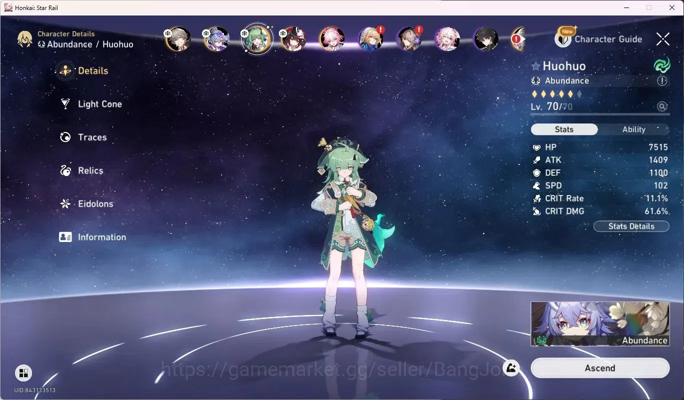 Honkai Star Rail Accounts ASIA | TL64 | Silver Wolf LV.999 | Evanescia L80 | image 5