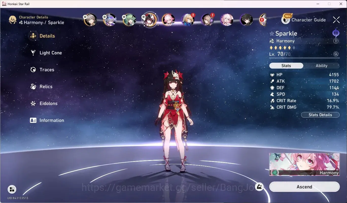 Honkai Star Rail Accounts ASIA | TL64 | Silver Wolf LV.999 | Evanescia L80 | image 6