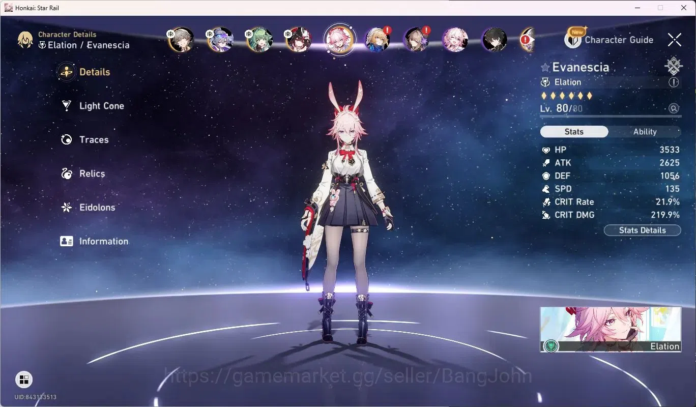 Honkai Star Rail Accounts ASIA | TL64 | Silver Wolf LV.999 | Evanescia L80 | image 7