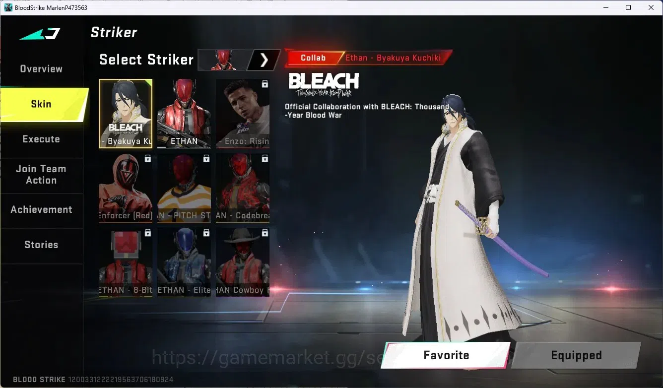Blood Strike Accounts ASIA|4 Legendary Guns|Collab Ethan-Byakuya Kuchiki image 9