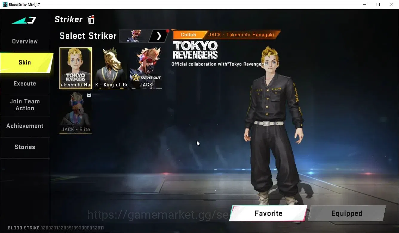 Blood Strike Accounts ASIA|ETERNAL DeAgle+Collab TR MCX,FN2000,Takemichi image 4
