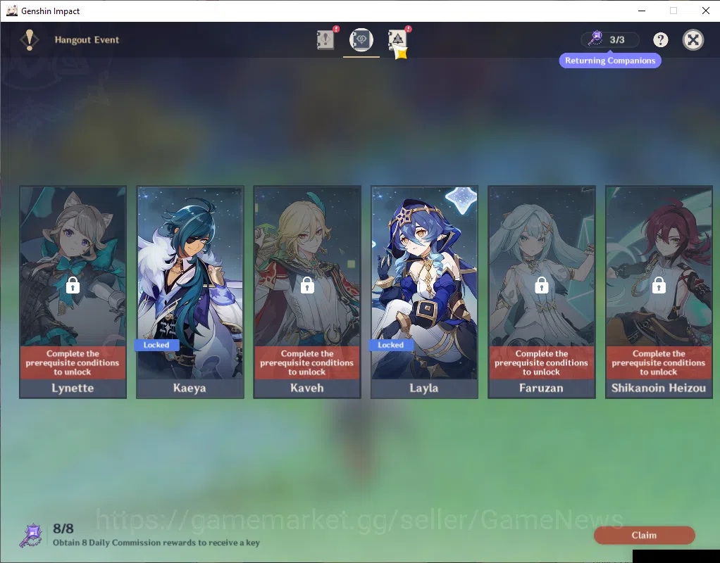 Genshin Impact Accounts ASIA|AR 55|4 Limited+3(*5Weapon)|MualaniC1+sign,Xi image 13