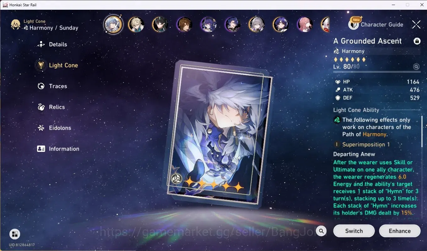 Honkai Star Rail Accounts ASIA|TL 70|24 Limited [CastoriceC2,Acheron,Jiaoqiu image 11