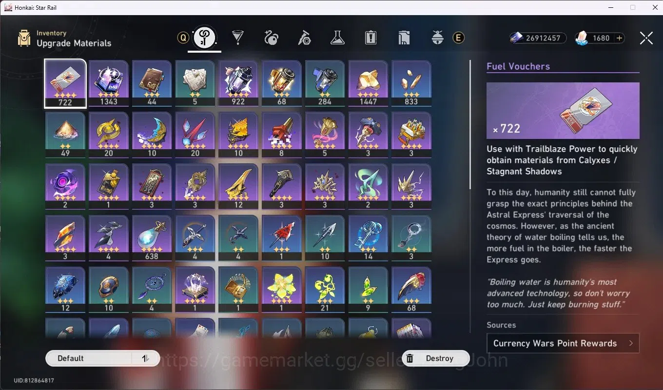 Honkai Star Rail Accounts ASIA|TL 70|24 Limited [CastoriceC2,Acheron,Jiaoqiu image 16