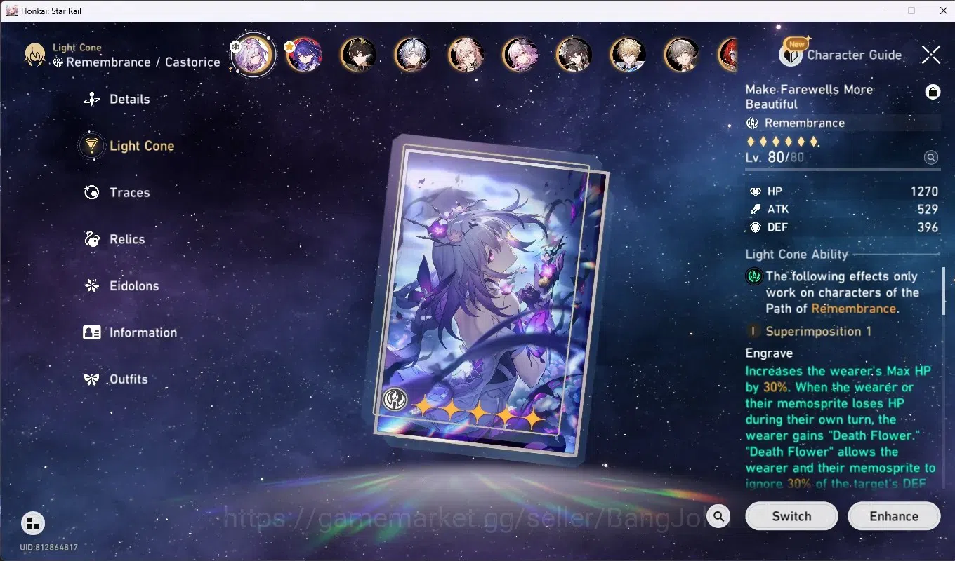 Honkai Star Rail Accounts ASIA|TL 70|24 Limited [CastoriceC2,Acheron,Jiaoqiu image 5