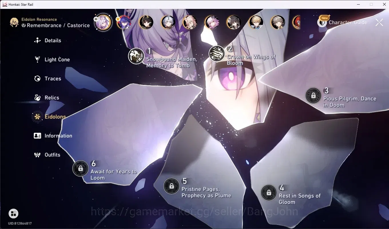 Honkai Star Rail Accounts ASIA|TL 70|24 Limited [CastoriceC2,Acheron,Jiaoqiu image 6
