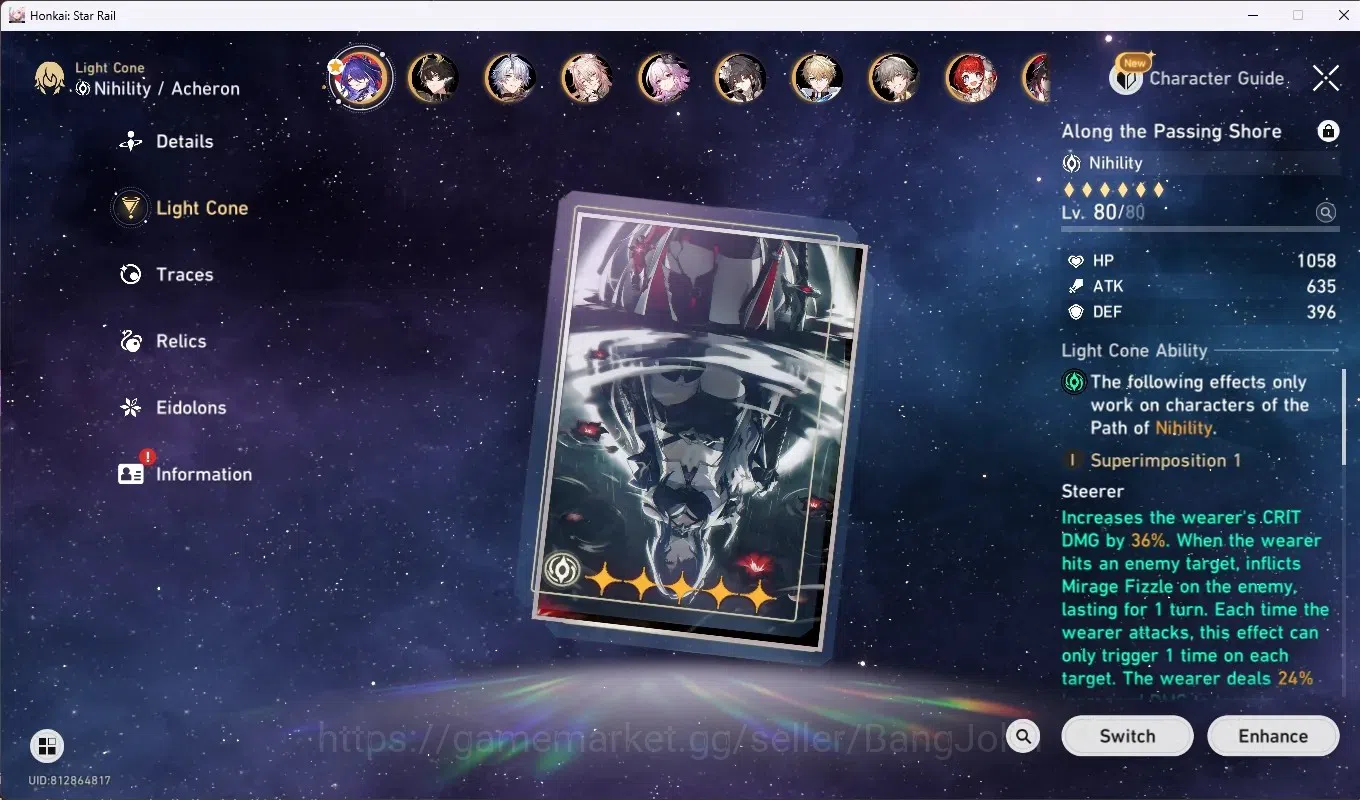 Honkai Star Rail Accounts ASIA|TL 70|24 Limited [CastoriceC2,Acheron,Jiaoqiu image 7