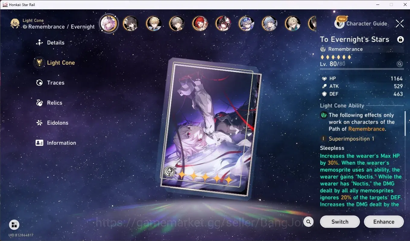 Honkai Star Rail Accounts ASIA|TL 70|24 Limited [CastoriceC2,Acheron,Jiaoqiu image 9