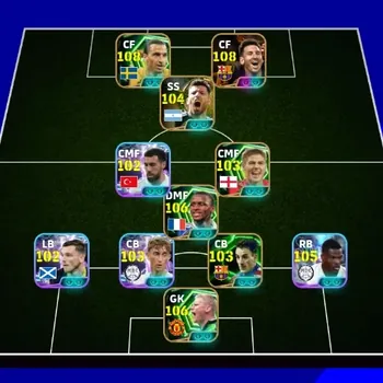 eFootball Accounts Legends & Iconic Players Android|PW 3224|Lionel Messi BigT,Denzel Dumfries ShowT,Zlatan Ibrahimovic