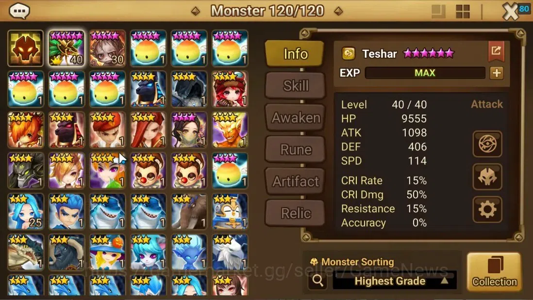 Summoners War: Sky Arena Accounts Starter ASIA|Lv 27|Ready Gacha|5 LS + 118 MS |1 NB5[Thesar]|Hive|Check SS(SWR1299) 7