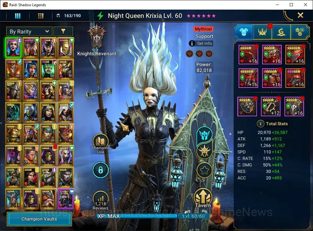 Raid: Shadow Legends Accounts Lv 43|Power 1,1M|1 Mythic[NQ Krixia]|30 Legend(RN  image 3