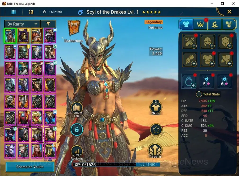 Raid: Shadow Legends Accounts Lv 43|Power 1,1M|1 Mythic[NQ Krixia]|30 Legend(RN  image 4
