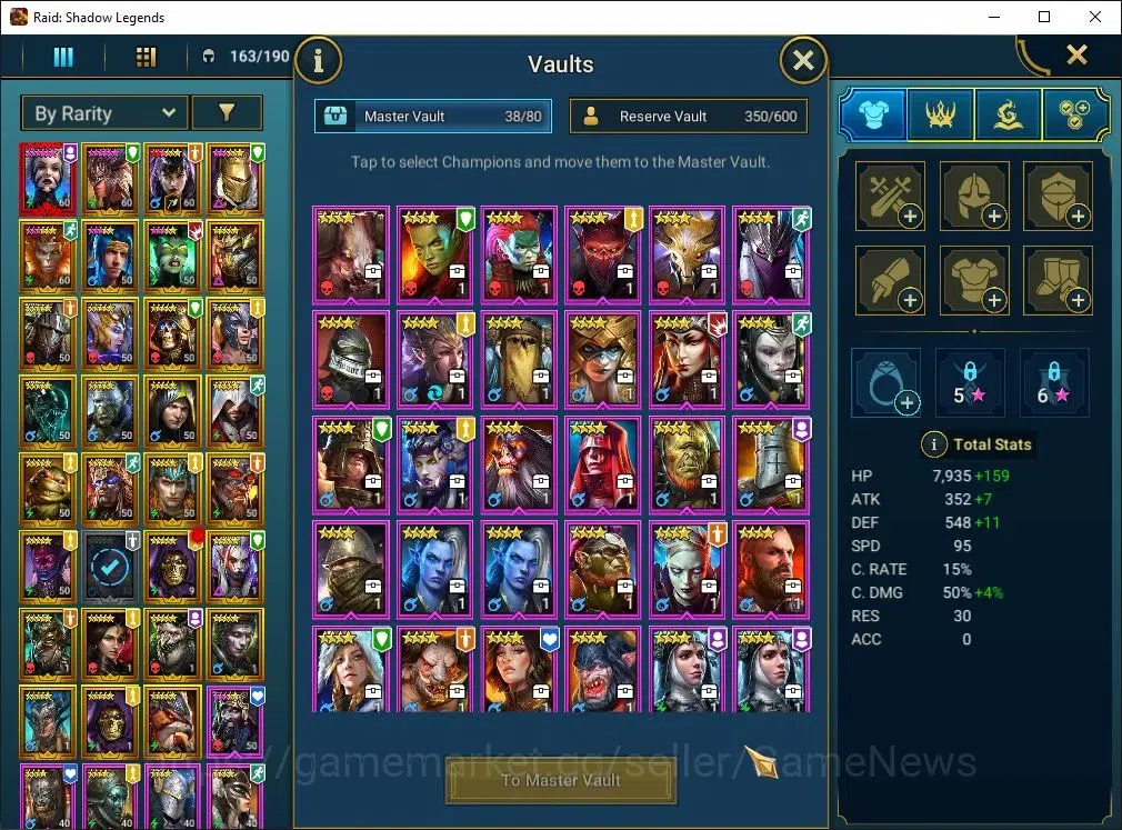 Raid: Shadow Legends Accounts Lv 43|Power 1,1M|1 Mythic[NQ Krixia]|30 Legend(RN  image 6