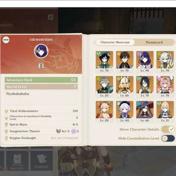Genshin Impact Accounts Mid Game Asia|AR 55|9 Limited+B5 char and weap|archon:Venti,Zhongli,Raiden Shogun,Nahida,|Low