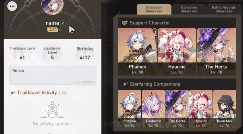 Honkai Star Rail Accounts ASIA|TL 61|8 Limited [Phainon,Hyacine,TheHerta,Top image 2