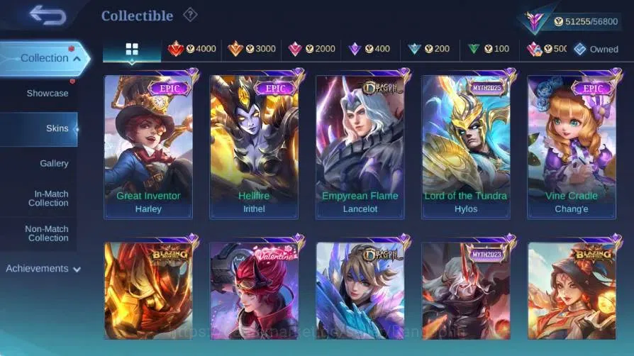 Mobile Legends: Bang Bang Accounts Global|Hero 132|Skin 266|Renowned|Collector Natali image 7