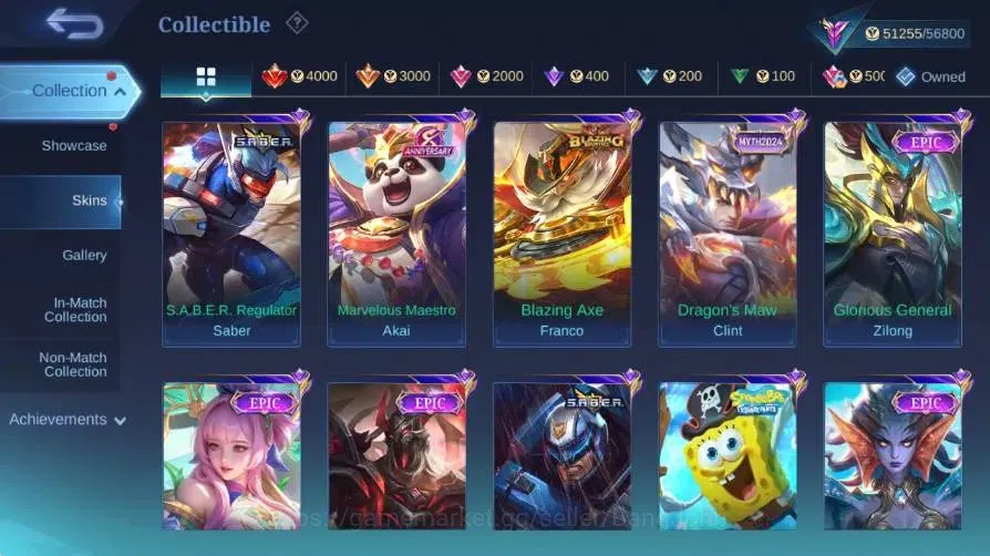 Mobile Legends: Bang Bang Accounts Global|Hero 132|Skin 266|Renowned|Collector Natali image 9
