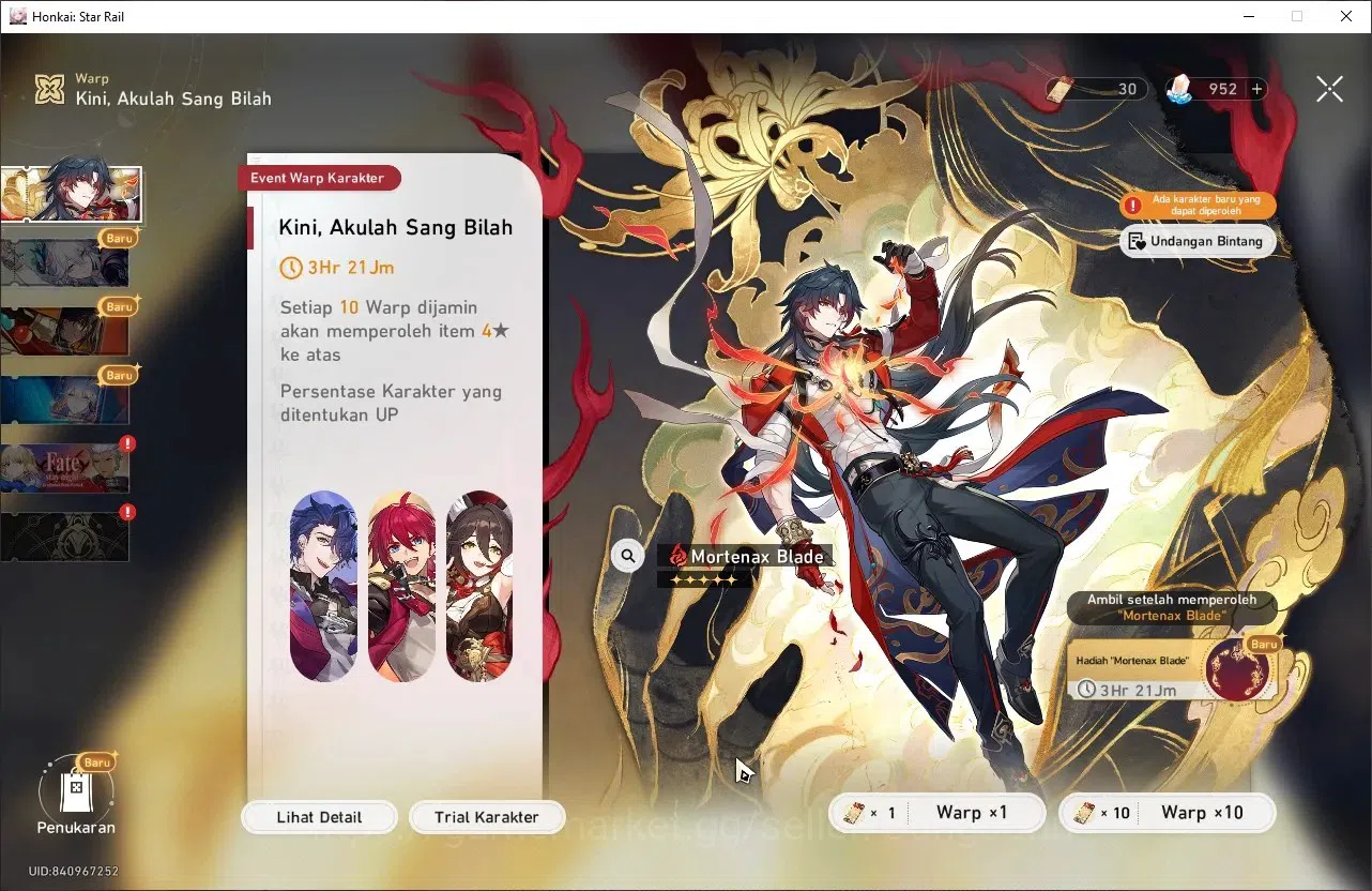 Honkai Star Rail Accounts ASIA | TL 44 | Sterter Evernight, Cyrene, Sprakle, image 6