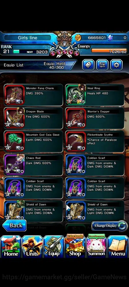 Grand Summoners Accounts Starter Global|Rank 21|Starter|31 RGB|12 Ascend|MomoTW,MikotoTW,Kirisame,SanageyamaTW,Rin&Luvia,V 6