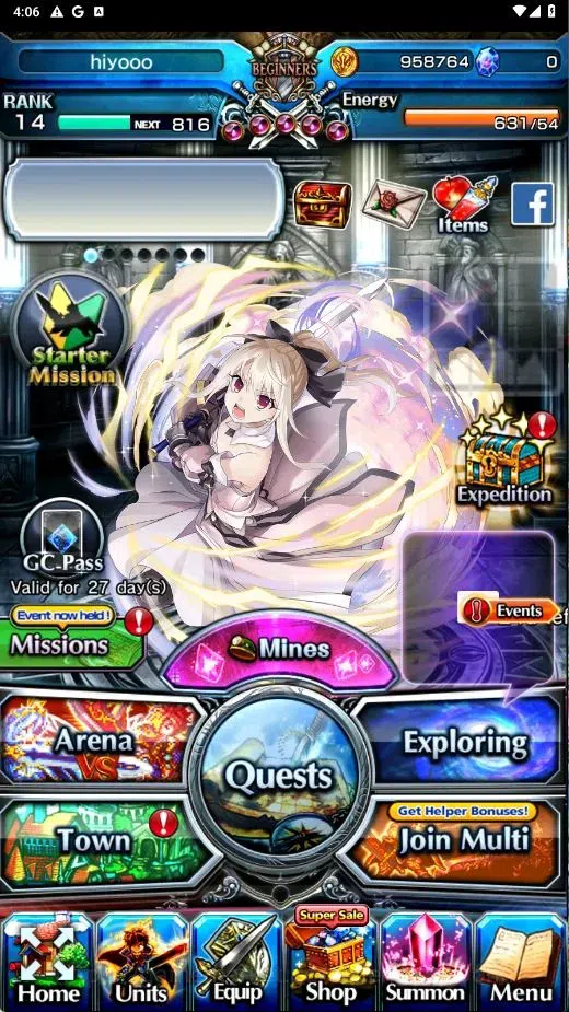 Grand Summoners Accounts End-Game Global | Rank 14 | 2 Ascend (Iris L66, Iris L8) | 2 True Weapons | GC Pass 27 days 1