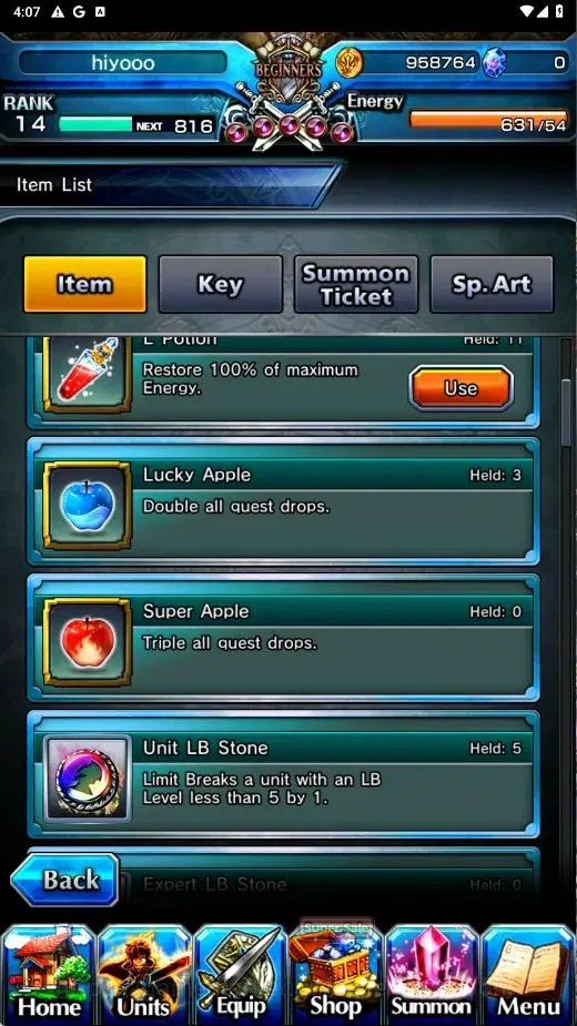 Grand Summoners Accounts End-Game Global | Rank 14 | 2 Ascend (Iris L66, Iris L8) | 2 True Weapons | GC Pass 27 days 6