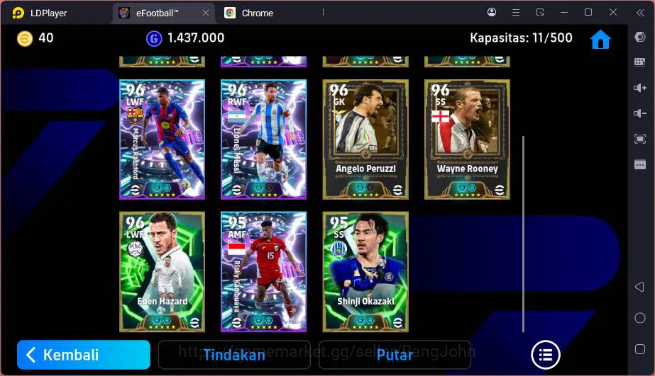 eFootball Accounts Mobile|Power 3135|Ibrahimovic epic,Peruzzi epic,Ro image 2