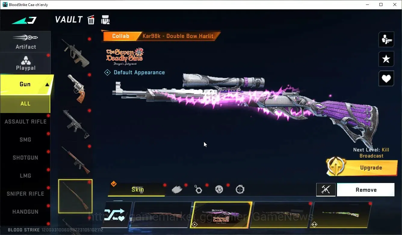 Blood Strike Accounts ASIA|Collab 7DS Karl98,QBZ95,EVA-SCAR+23 ULTRA[Kat image 13