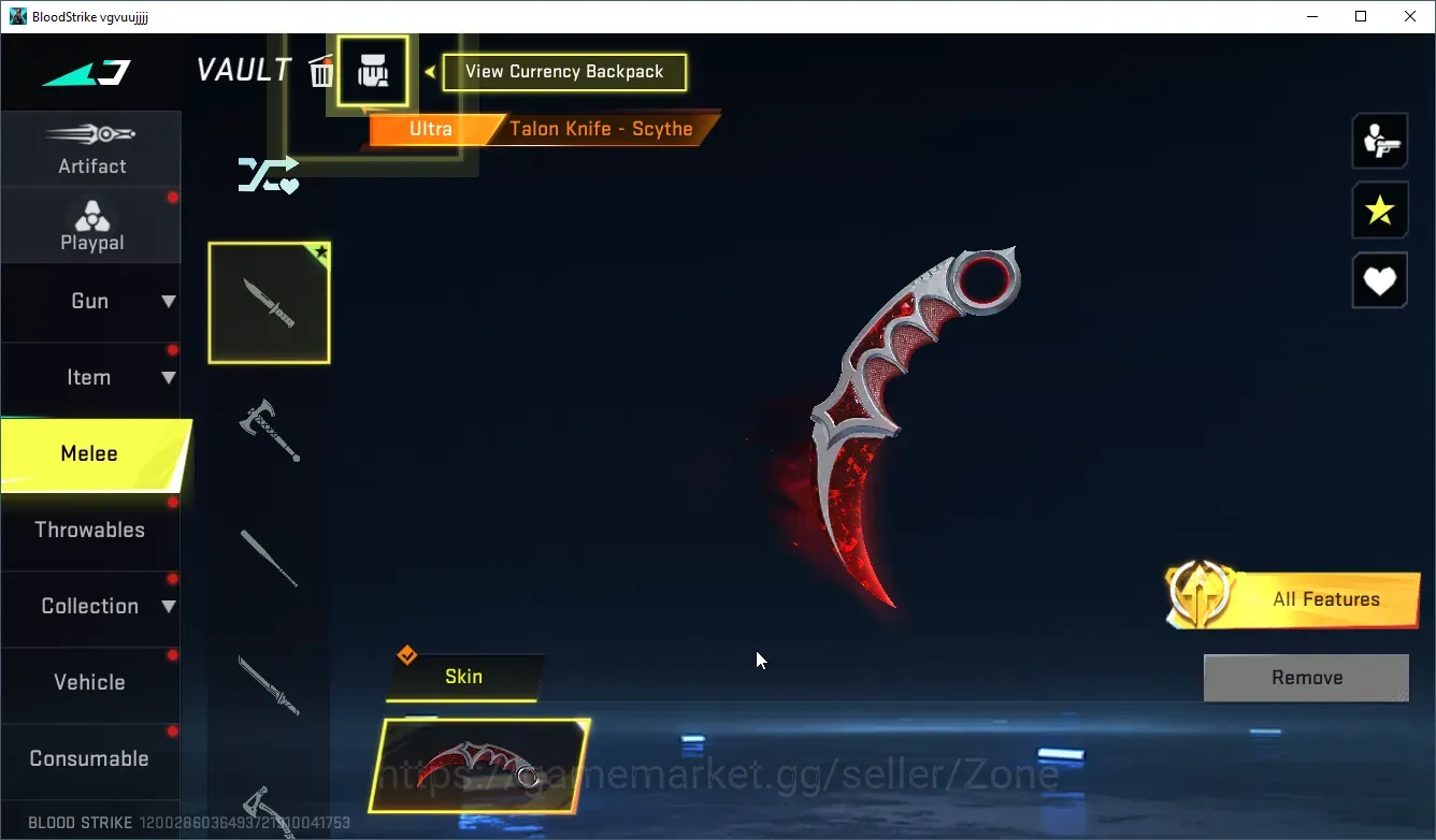 Blood Strike Accounts Starter ASIA|LV3|Base Starter|MAX 1 ULTRA Melee: Talon Knife - Scythe|Check sSLogNetEase(BS1156Z) 1