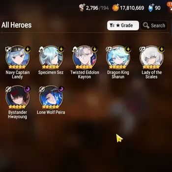 Epic Seven Accounts High-End GLOBAL UnVerif|NewEra|7 ML(LOT Scales,B Hwayoung,NC Landy,etc)+A Ludwig,Ivana,Setsuka,etc|6,1K