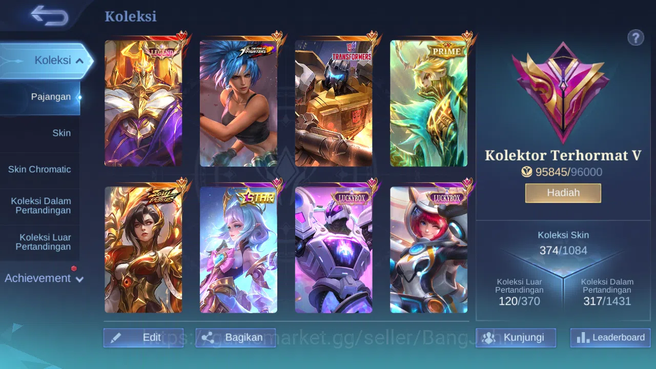 Mobile Legends: Bang Bang Accounts Hero 131 Skin 374 | Legend Johnson | Vessel Benede image 12