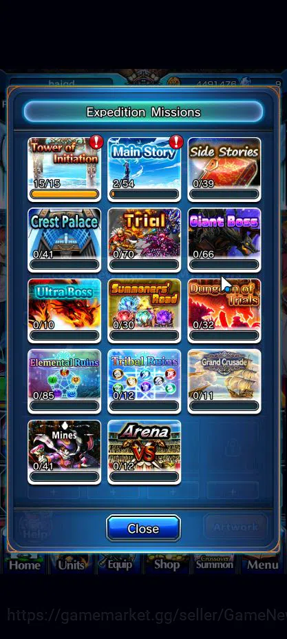 Grand Summoners Accounts Global|Rank 25|1 Sp.Art|5 Ascend|Shirou Emiya,Kens image 4