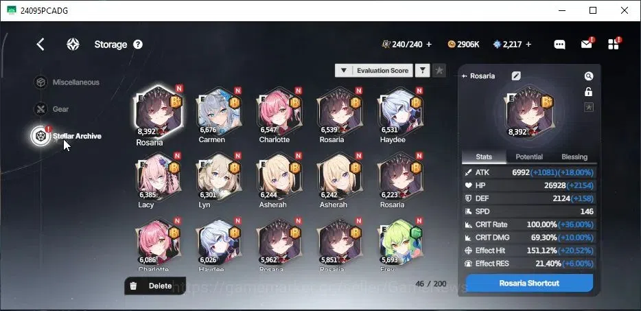 StarSavior Accounts Global|Lv 77|26 SSR[(Carmen,Rosaria,Haydee)+Max LB image 17