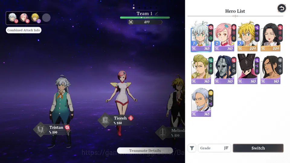 The Seven Deadly Sins: Origin Accounts EUROPE | Fresh Starter Lvl 2 |2 SSR|Meliodas,Guila image 11