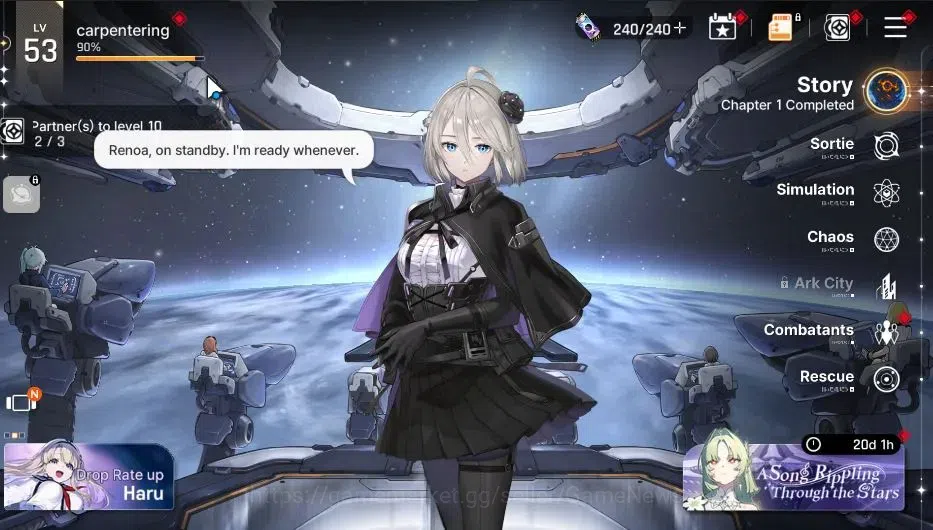 Chaos Zero Nightmare Accounts GLOBAL|Lv 53|5 SSR[Heidemarie+Sign,Yuki,Haru,Hugo, image 1