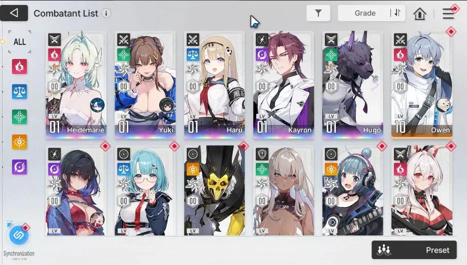 Chaos Zero Nightmare Accounts GLOBAL|Lv 53|5 SSR[Heidemarie+Sign,Yuki,Haru,Hugo, image 3