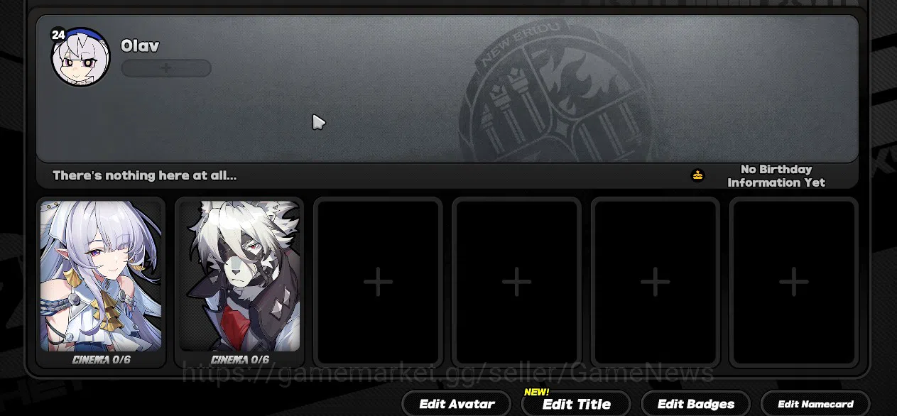 Zenless Zone Zero Accounts Others ASIA|IK 24 S1 CH1||1 Limited [Velina Airgid + Sign] + 1 Std (Lycaon)|All Unset|All 2