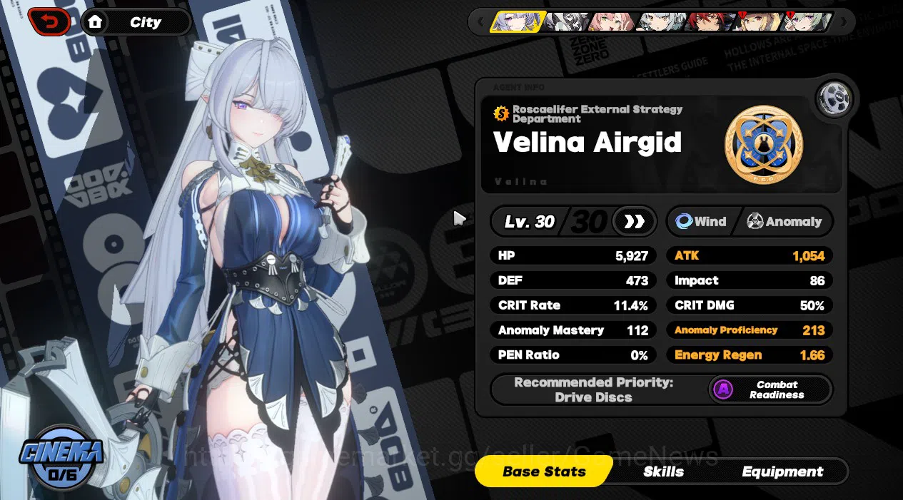 Zenless Zone Zero Accounts Others ASIA|IK 24 S1 CH1||1 Limited [Velina Airgid + Sign] + 1 Std (Lycaon)|All Unset|All 9