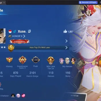 Honor of Kings Accounts Rare Skin GLOBAL |113H 193S|Flawless Mai Shiranui|Mythic Li Bai|Precious DanDaDan Lam|JJK Lady Sun|5