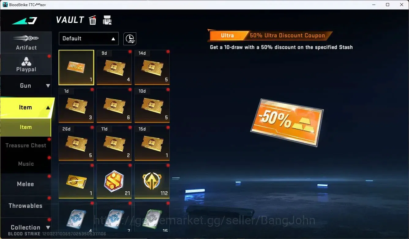 Blood Strike Accounts ASIA| 1 Eternal Desert Eagle - Scorpius|1 Limit Gu image 12