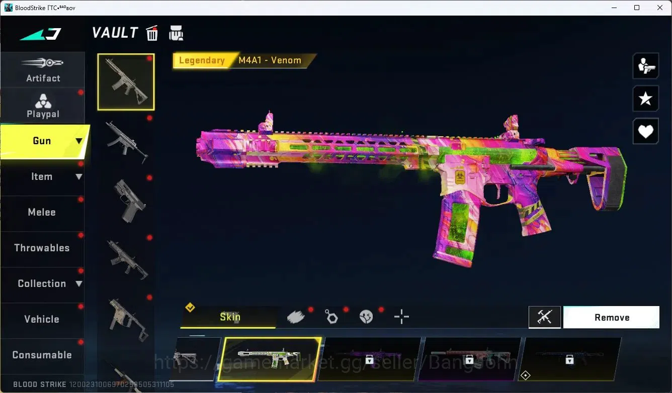 Blood Strike Accounts ASIA| 1 Eternal Desert Eagle - Scorpius|1 Limit Gu image 2