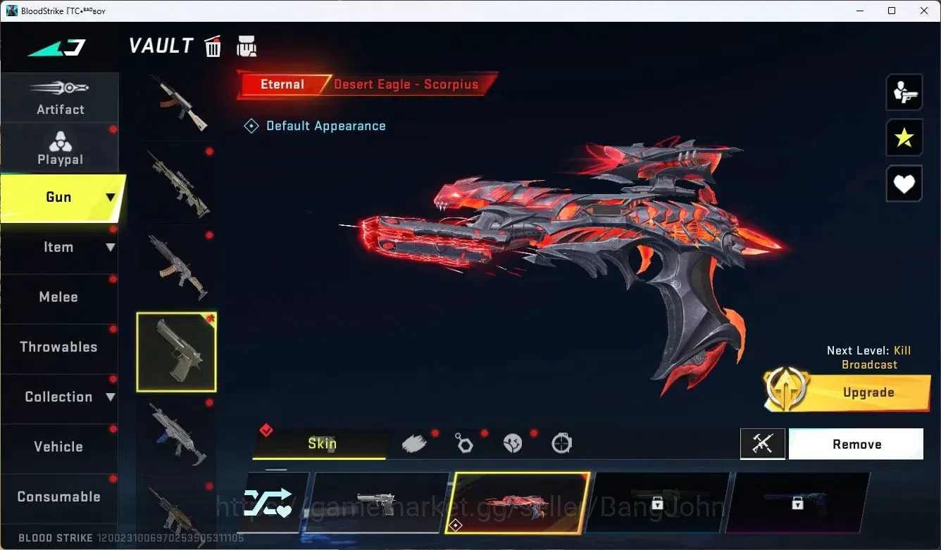 Blood Strike Accounts ASIA| 1 Eternal Desert Eagle - Scorpius|1 Limit Gu image 3