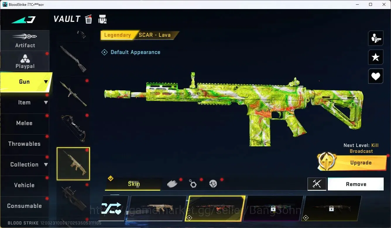 Blood Strike Accounts ASIA| 1 Eternal Desert Eagle - Scorpius|1 Limit Gu image 4