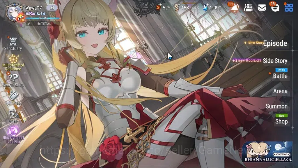 Epic Seven Accounts ASIA|52 ML[Monarch otS Iseria,Salome,LOTScales,BAr image 1