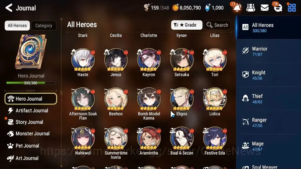 Epic Seven Accounts ASIA|52 ML[Monarch otS Iseria,Salome,LOTScales,BAr image 13
