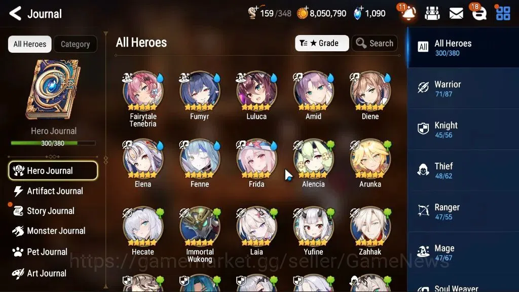 Epic Seven Accounts ASIA|52 ML[Monarch otS Iseria,Salome,LOTScales,BAr image 16
