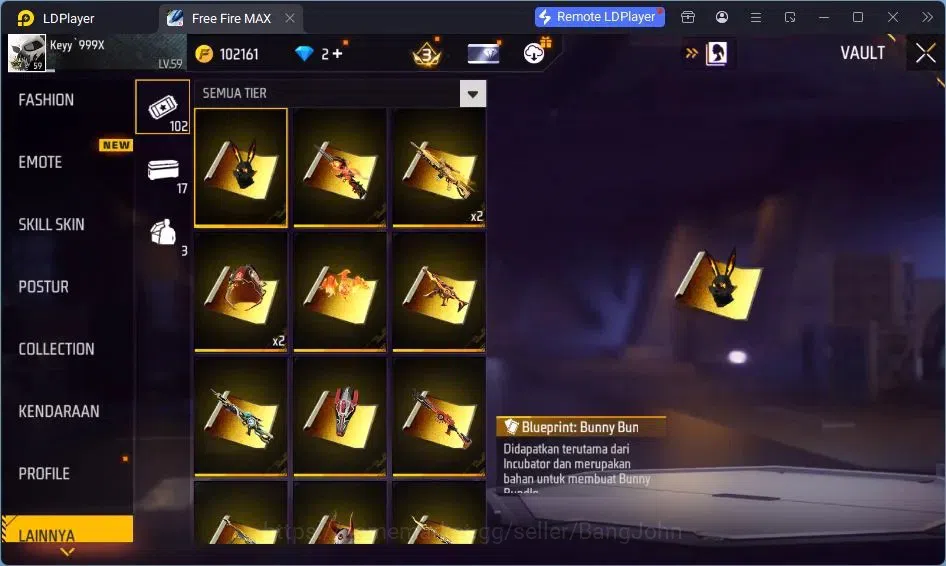 Free Fire Accounts Indonesia | Vault 183| SG Trompet| SG Streling| Ka image 7